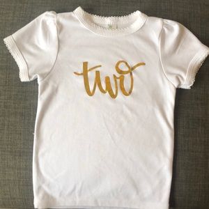 Two birthday shirt